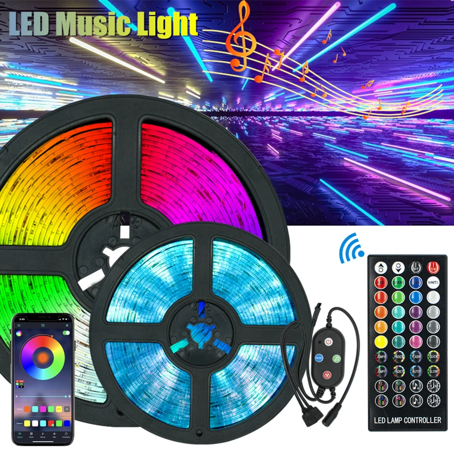 Фото Светодиодная лента STTL по заводской цене, умная, 5В USB, SMD 5050, 4м, 120 светодиодов, управление через приложение, RGB, для телевизоров разного размера №5