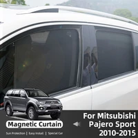 for mitsubishi pajero sport 2010 2015 auto sunshade custom fit car side window magnetic sun shade for blocks uv rays glare