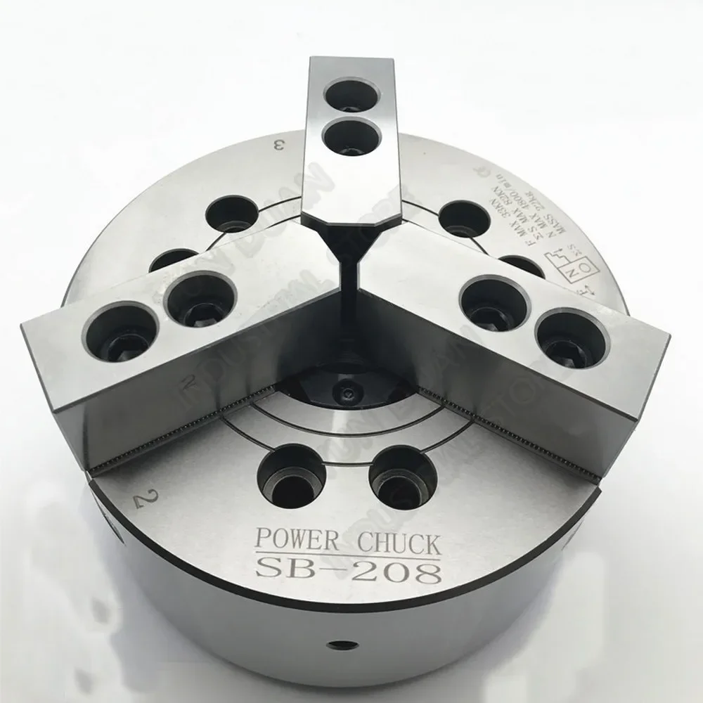 8-дюймовый гидравлический патрон с тремя 3-кулачковыми полыми силовыми патронами