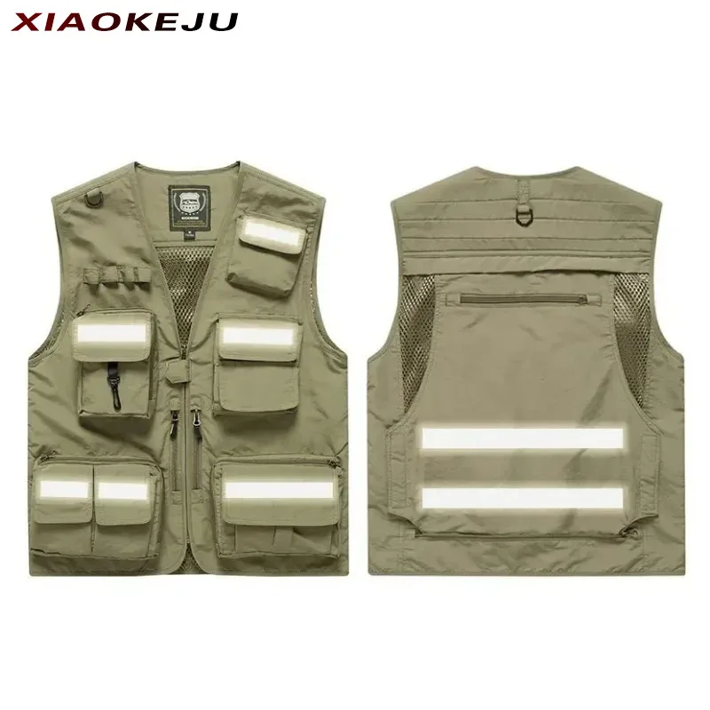 Жилет мужской кожаный защитный жилет для работы и отдыха на открытом воздухе