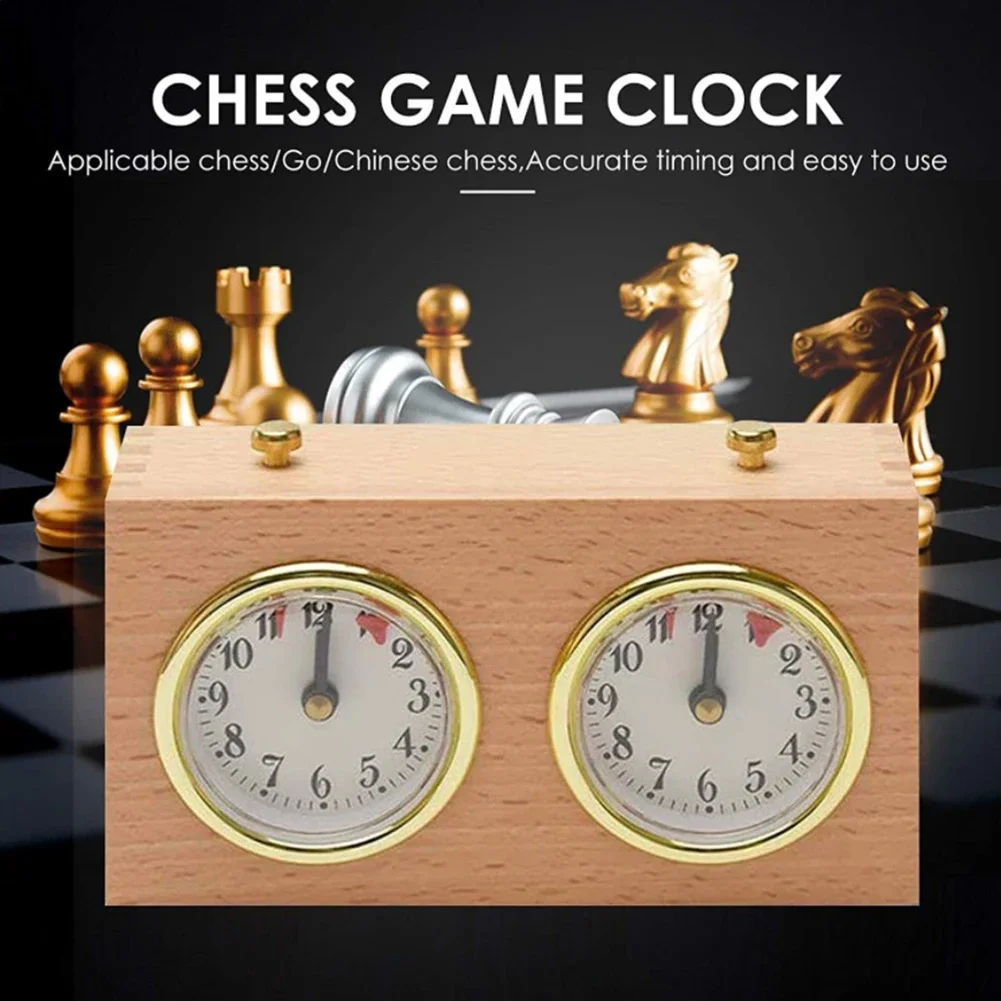 

Portable Mechanical Chess Clock Board Game No Battery Count Down Chess Timer
