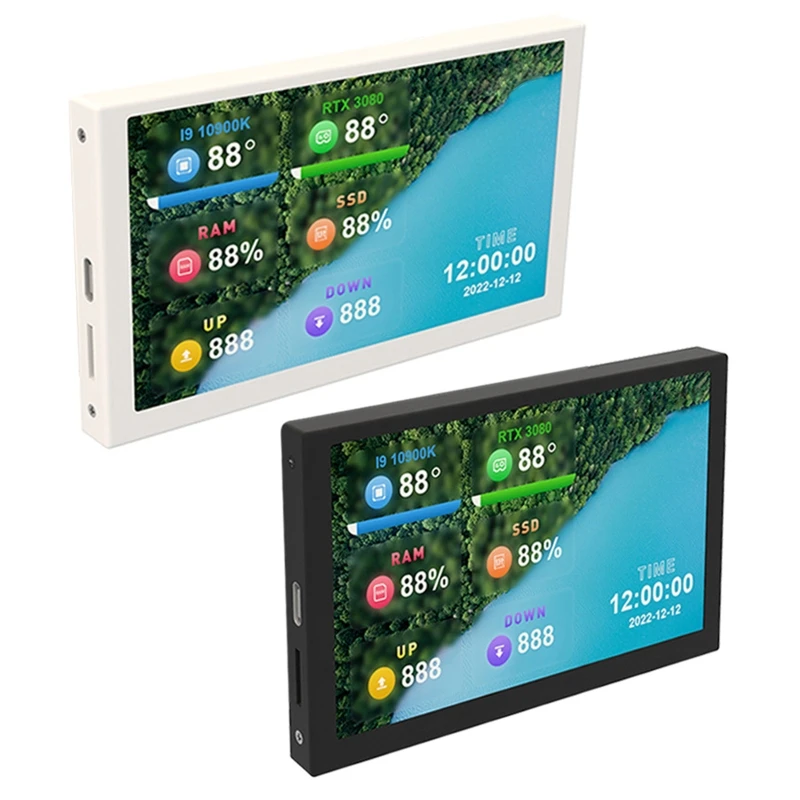 

R91A чехол для компьютера IPS USB Mini Screen PC CPU HDD Data Monitor вторичный экран