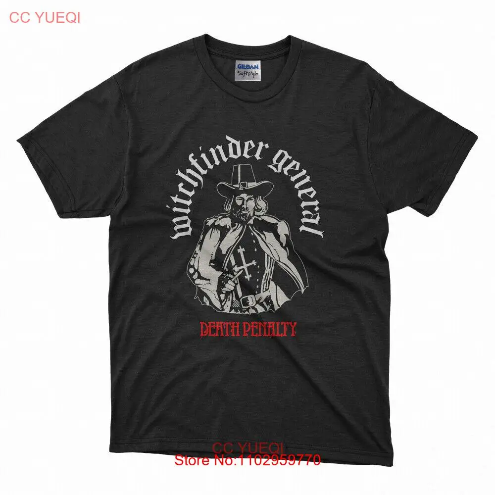 Новая классическая мужская и женская футболка Witchfinder с изображением смерти