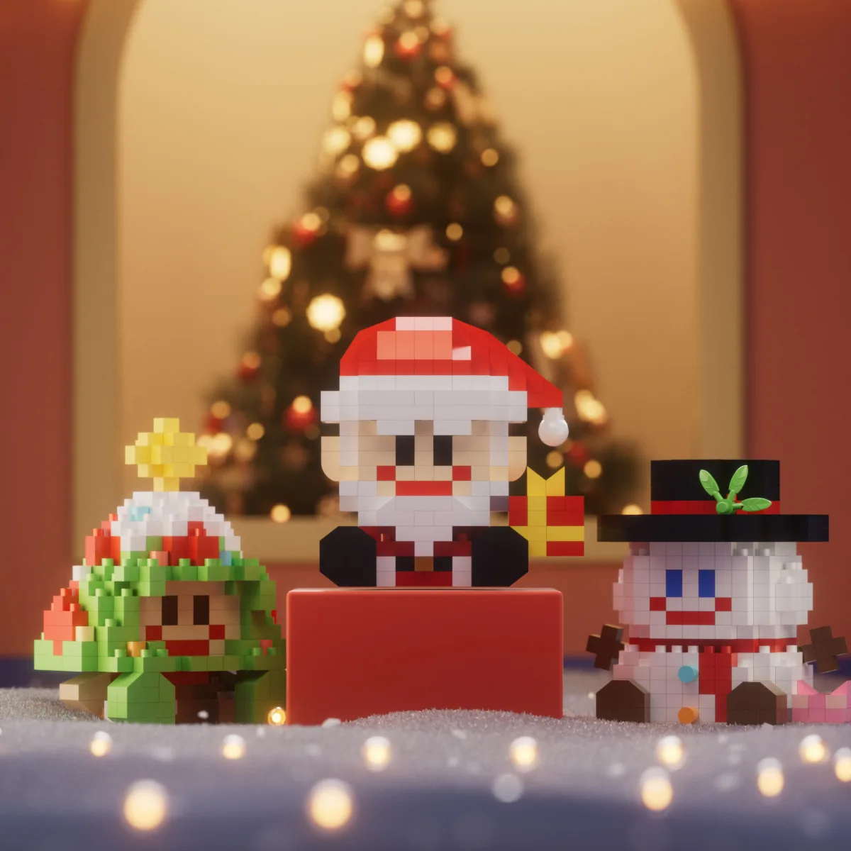 Рождественский дом мини-строительные блоки игрушки для детей девочек от 7 до 10