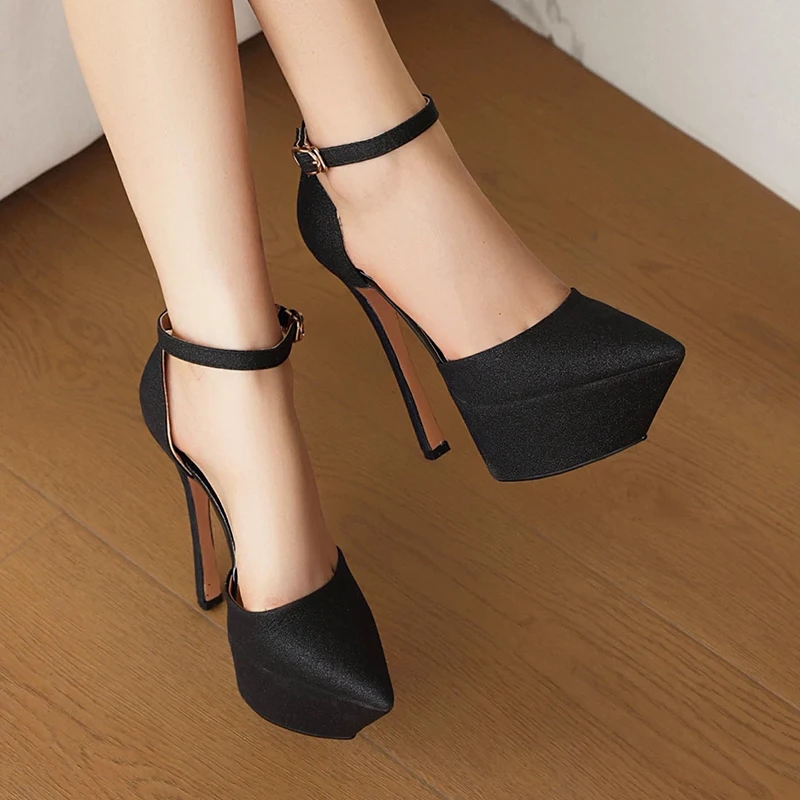 

Новинка 2023, сандалии Heihaian на весну и лето, женские элегантные остроносые Босоножки на каблуке 33-43