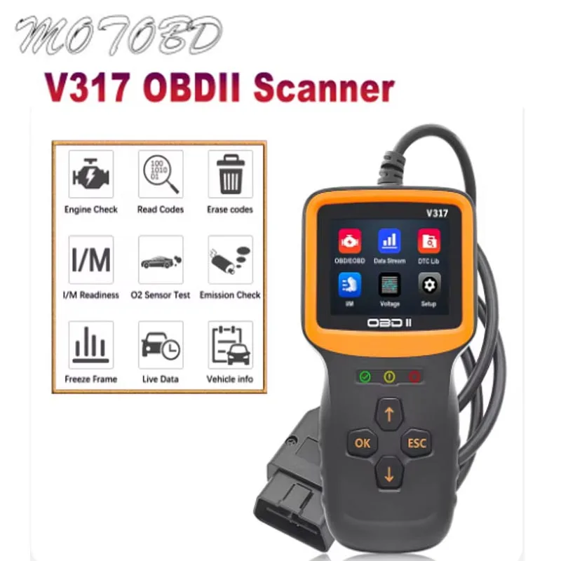 Сканер OBD2 V317 диагностический прибор для диагностики автомобиля