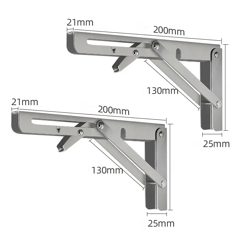 

Складной кронштейн для полки, складные кронштейны для полок из нержавеющей стали, настенный складной шарнир для стола для кухни, спальни, рабочая скамейка