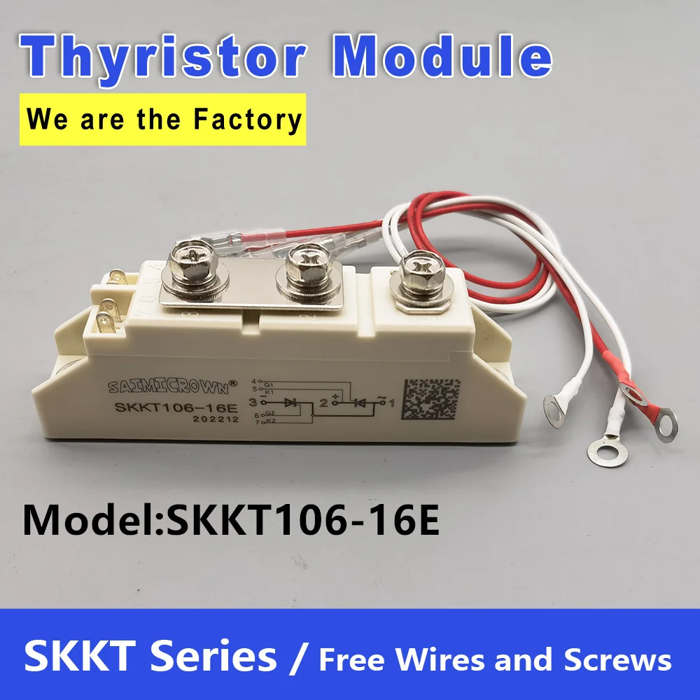 

SKKT Thyristor Modules SKKT106/16E IGBT MODULE 106A 1600V Controlled Silicon Thyristor for Welder Control