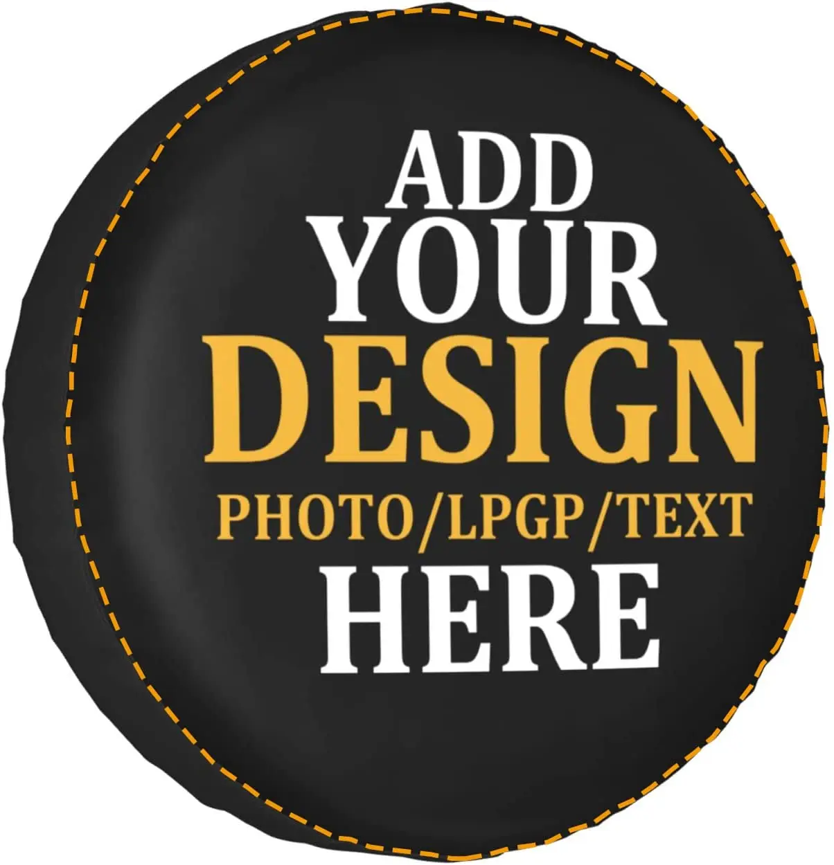 

Изготовленный на заказ чехол для запасного колеса, добавьте свой собственный персонализированный водонепроницаемый универсальный защитный чехол для колес с текстю изображения, подходящий для