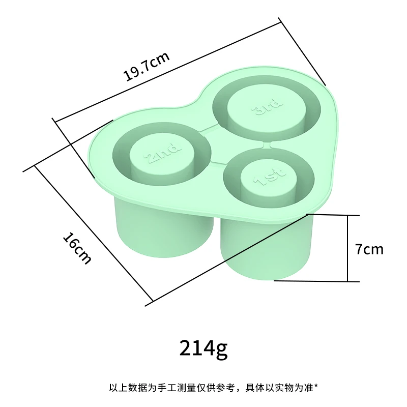 Silicone Cube Mold Big Hollow Cylinder Tray for Beer Accessories Cream Tools