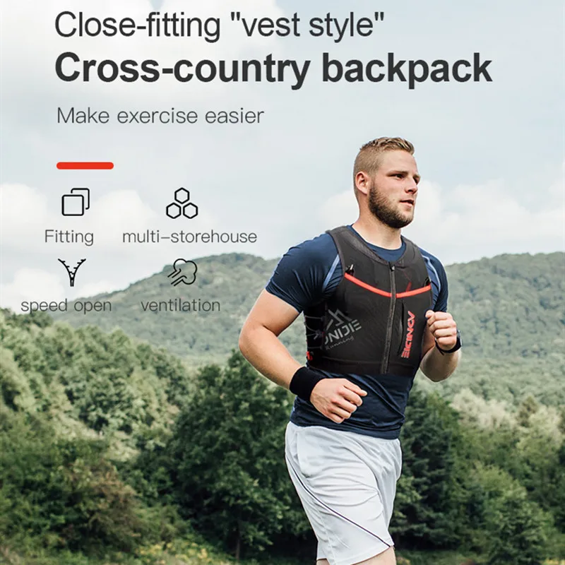 AONIJIE Hydration Pack Сверхлегкий жилет для бега Рюкзак по пересеченной местности с