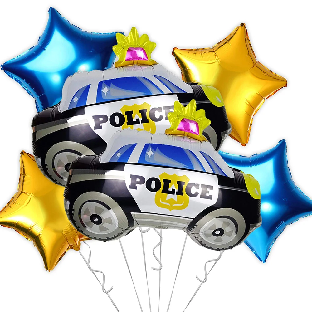 

6PCS Police Foil Balloon Suitable for Police Themed Party Decoration Supplies Wedding Birthday Party Supplies Kide Toys Gifts
