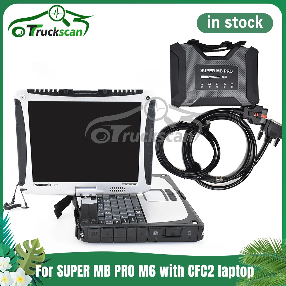 

New DoIP VCI M6 Super MB Star C6 SD Connect Diagnosis VCI CAN All System Full Function Coding Online Original with CF19 laptop