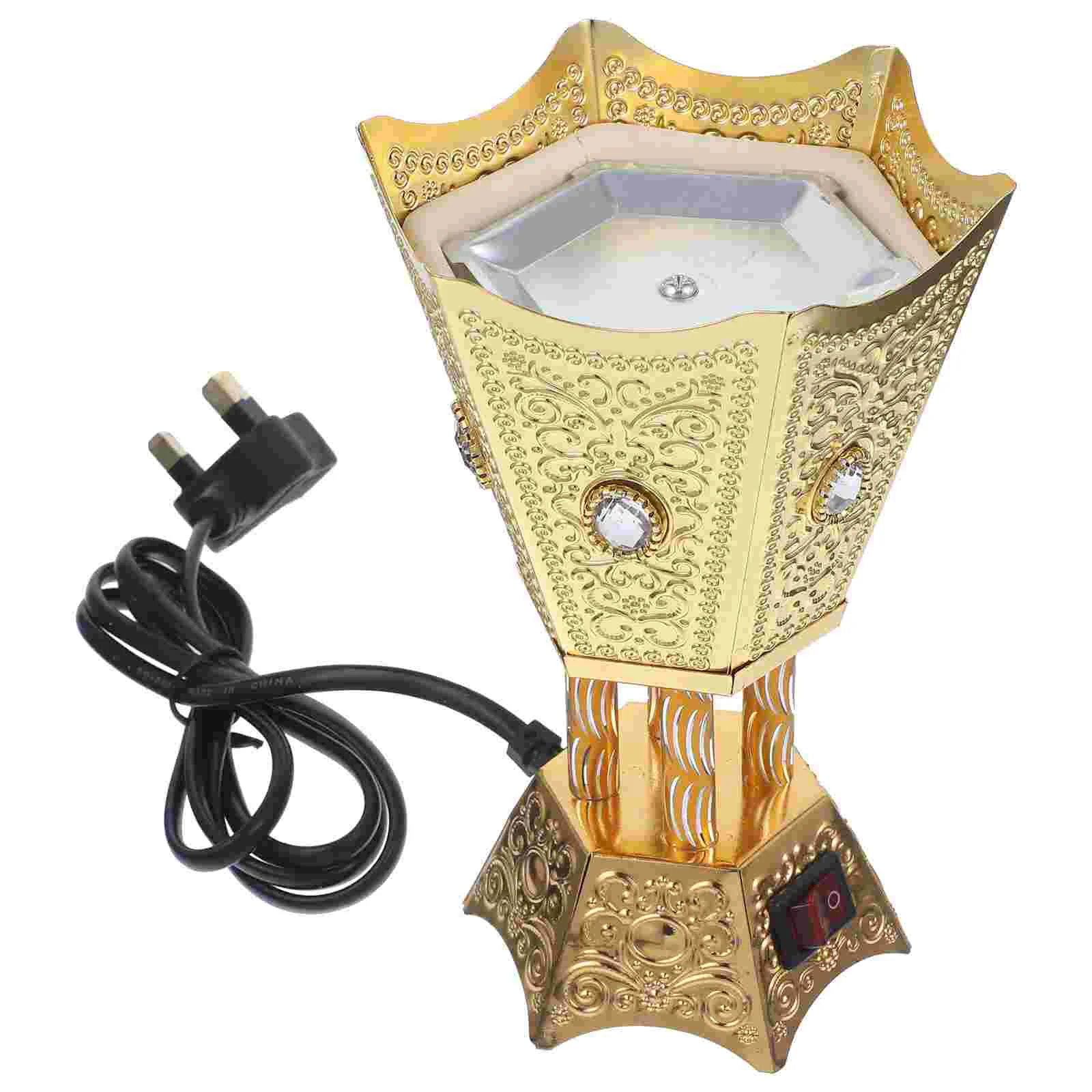

Electric Burner Plug In Holder Metal Burner Desktop Censer for Gift UK Plug