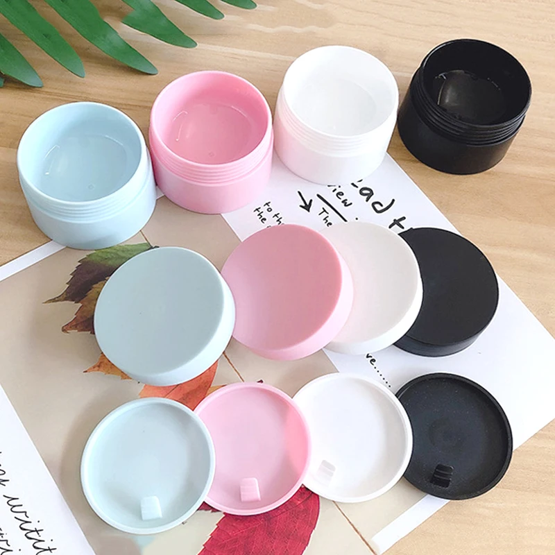 50Pcs 5g Refillable Bottle Empty Travel Face Cream Jar Eye Lip Balm Container Cosmetic Jars Sample Pot Nail Art Gel Box |