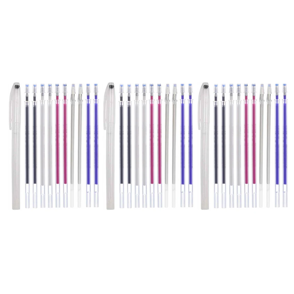 

3 Sets of Heat Fabric Marking Pens Practical Sewing Marker Pens Quilting Heat Erasable Pens
