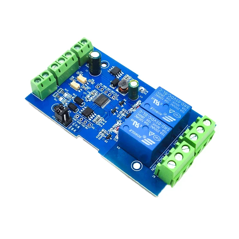 Modbus RTU 7-24 В анти-обратный релейный модуль RS485/TTL 2-канальный переключатель 485 вход
