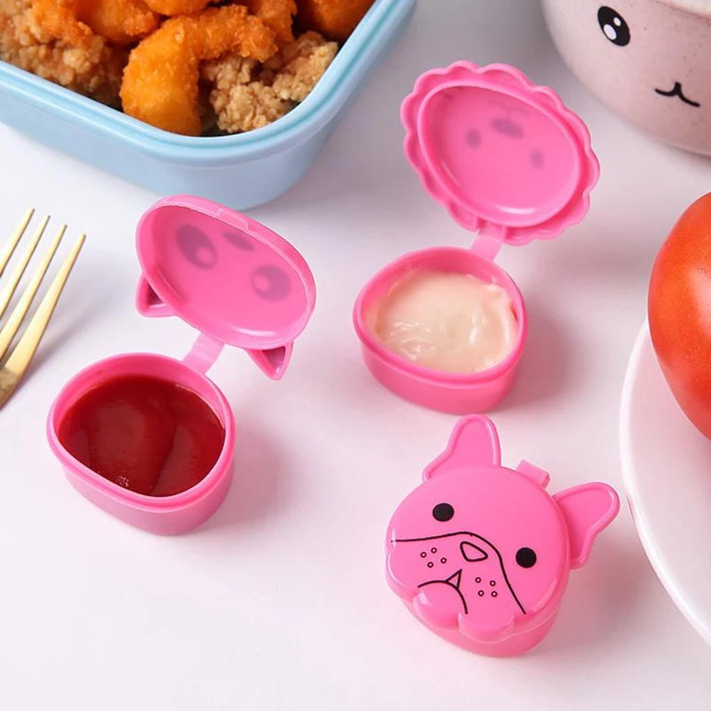 3-упаковка Мини-контейнера Для Хранения Мультяшного Милого Кошачьего Соуса