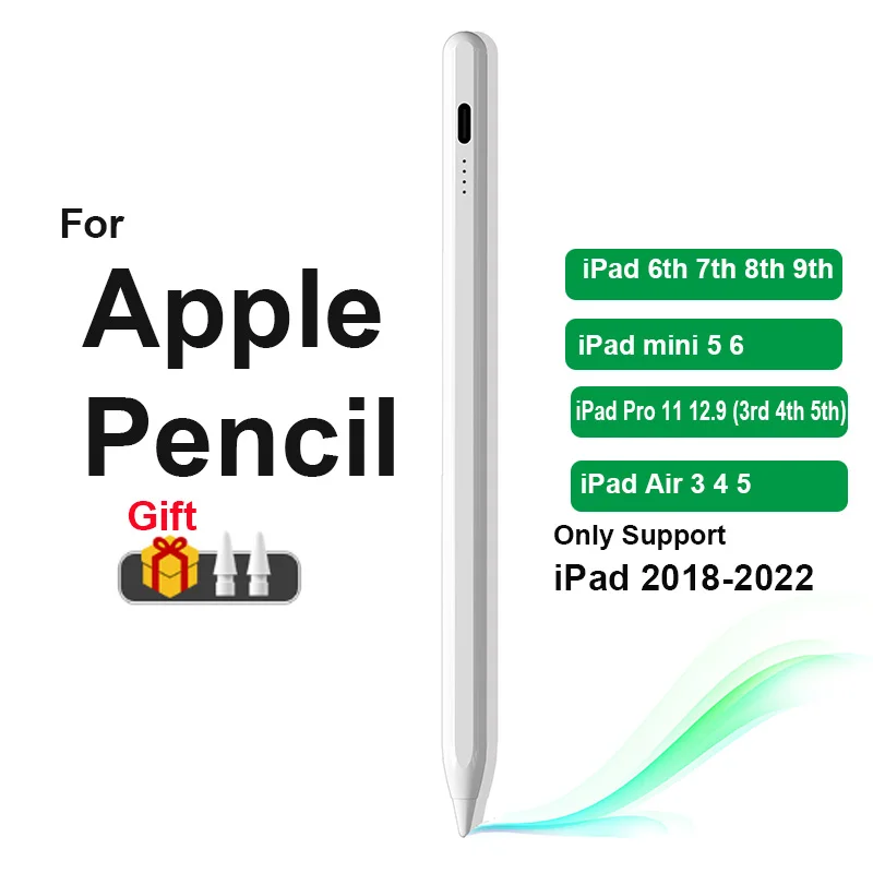 

For Apple Pencil iPad Pen For iPad 2022 2021 2020 2019 2018 Appl Pencil For Air 5 4 3 Pro 11 12.9 Stylus Pen Mini 6 5 애플펜슬