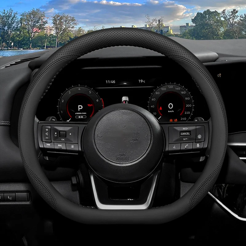 Оплетка из кожи высокого качества для автомобильного рулевого колеса оплетка