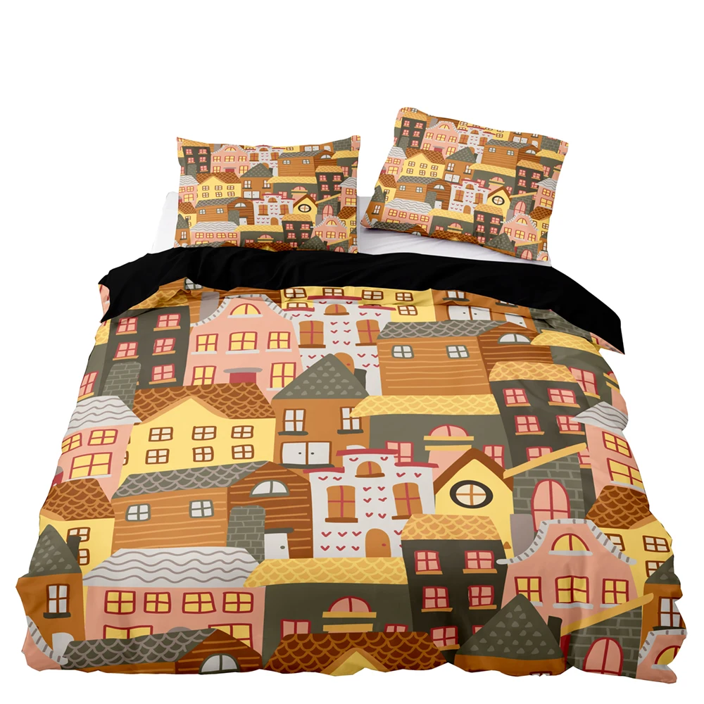 Пододеяльник с мультяшными розовыми кроликами постельное белье премиум-класса