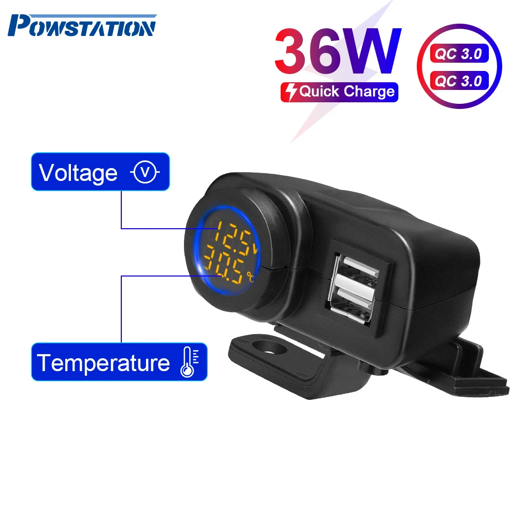 

Зарядное устройство Powstation с двумя USB-портами и поддержкой быстрой зарядки
