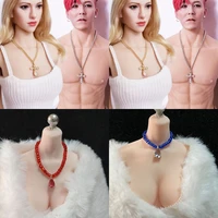 16 necklace bohemia beaded choker trendy colorful imitation pearl necklace jewelry gift for 12inch action figure body