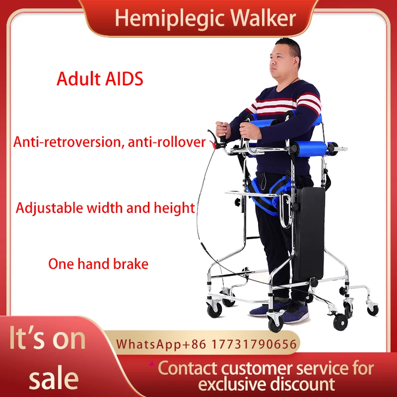 

Rehabilitation training equipment adult Walker elderly stroke hemiplegic Walker assist lower limb walking stand