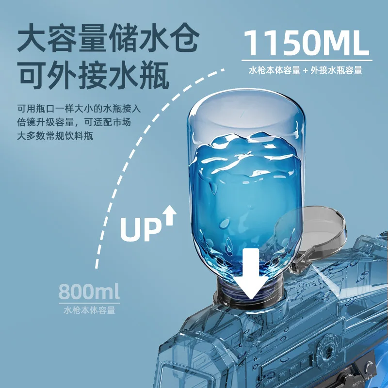 Летняя Детская трехфункциональная электрическая водяная пушка Скорпион