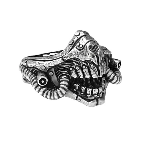 Кольца в стиле ретро панк Рок маска Mad Max для мужчин и женщин модное кольцо в стиле хип-хоп для мотоциклистов властительное кольцо скелет Ювелирные изделия Подарки