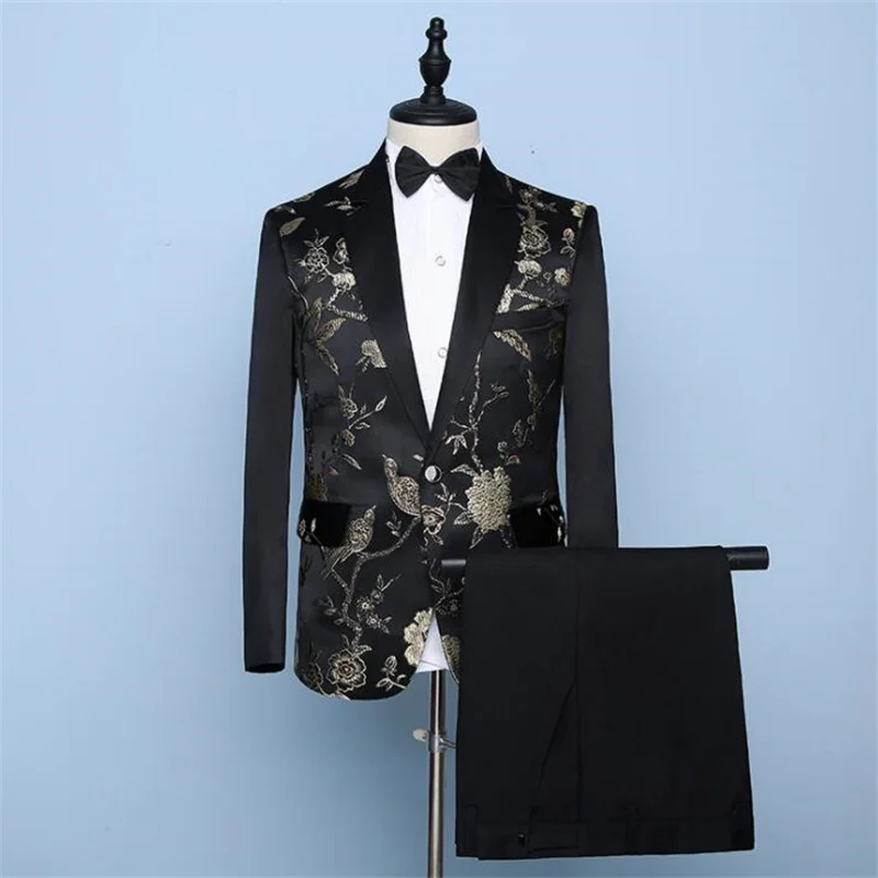 Корейские повседневные блейзеры мужской костюм Лучшая черная - Цена: 4294.79