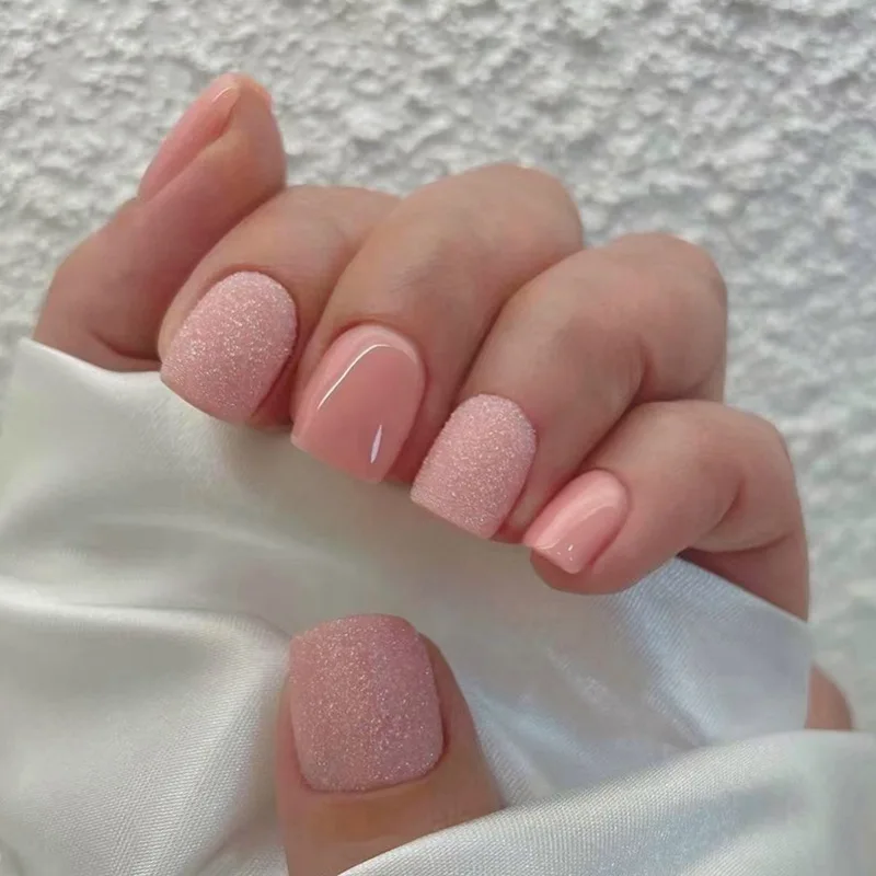 

24Pcs/Set False Nail White camellia Fake Nail Tips Full Cover Acrylic False Nails Decoration For Nail Tip Beauty