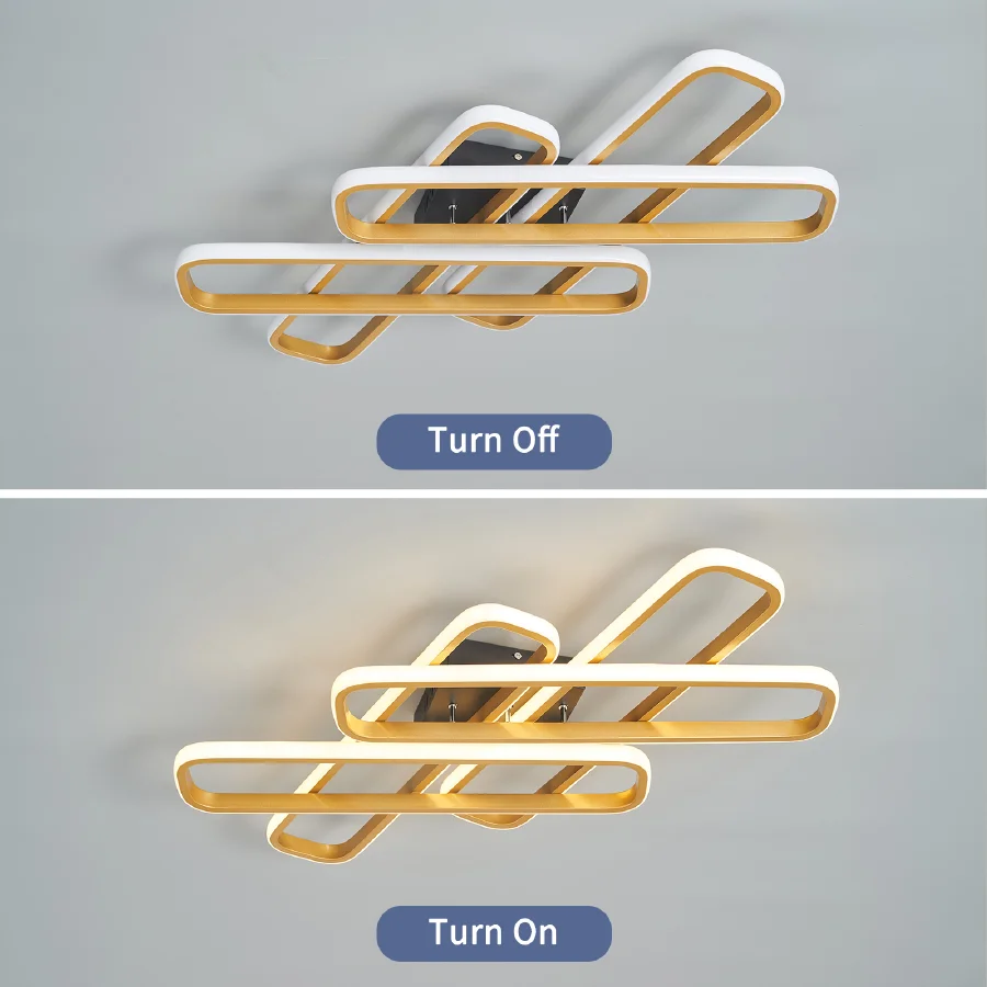 

Modern led Chandeliers for living room bedroom study room Gold/Black Color Creative Modern Ceiling Chandelier lamp 90-260V