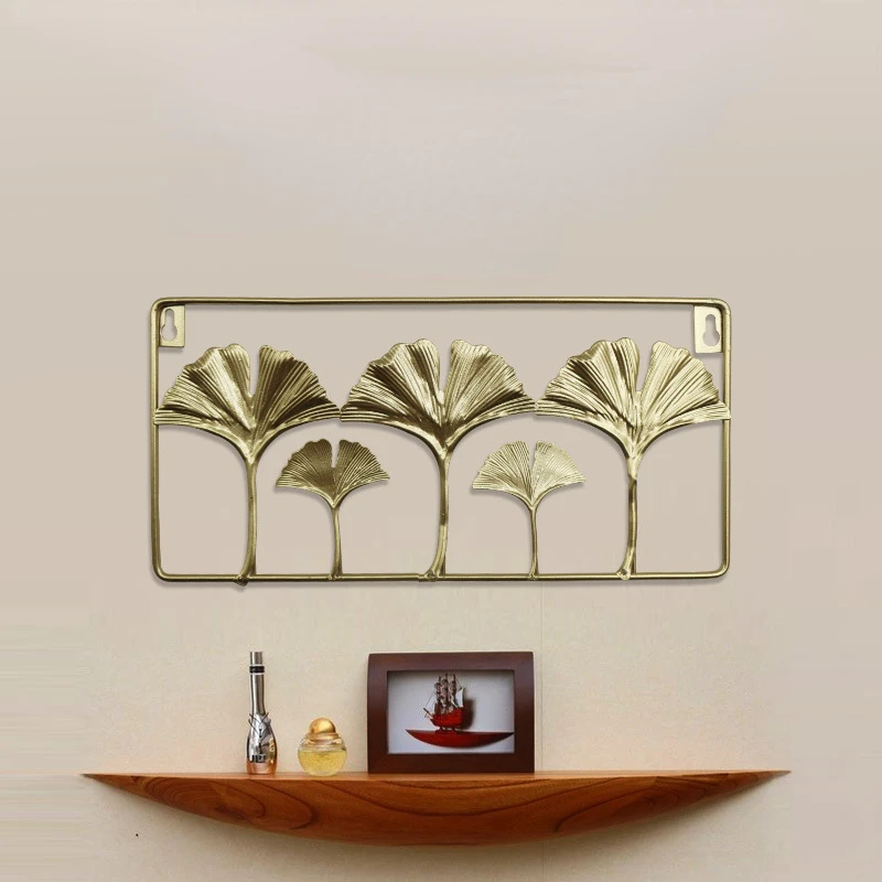 

New Simple Wall Decoration, Iron Art Hanging Pieces, Home Decoration, Three-dimensional Hanging Pieces, Leaf Wall Hanging Pieces