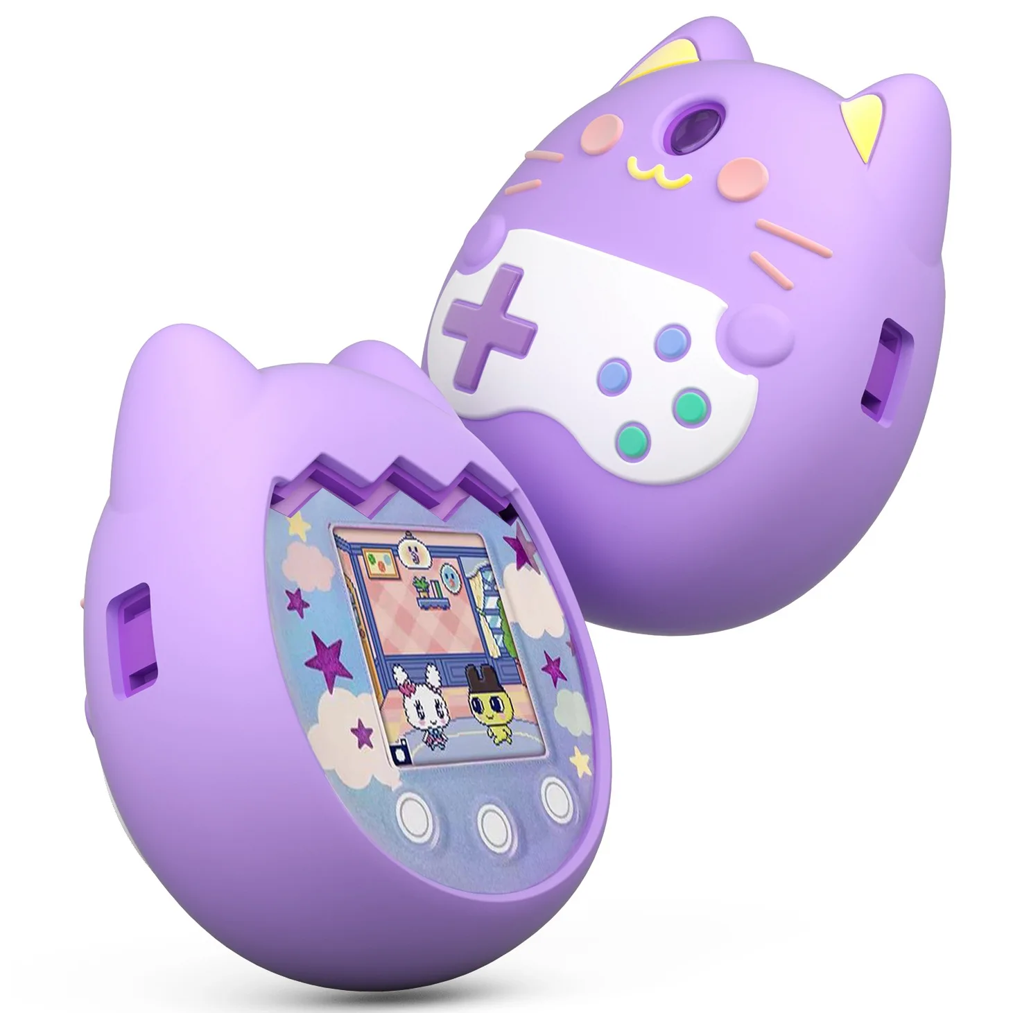 

Virtual Electronic Pet Protective Case Game Machine Protective Cover For Tamagotchi Pix Silicone Case Complete Cover Practical