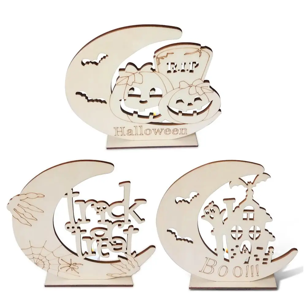 

Счастливая надгробная тыква, деревянная индивидуальность, творчество, домашнее искусственное свесветильник декор комнаты