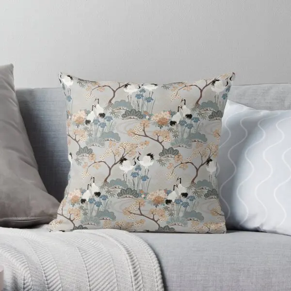 

Японская садовая серая Подушка с рисунком, искусственная Подушка, мягкие декоративные подушки для свадьбы, не входят в комплект