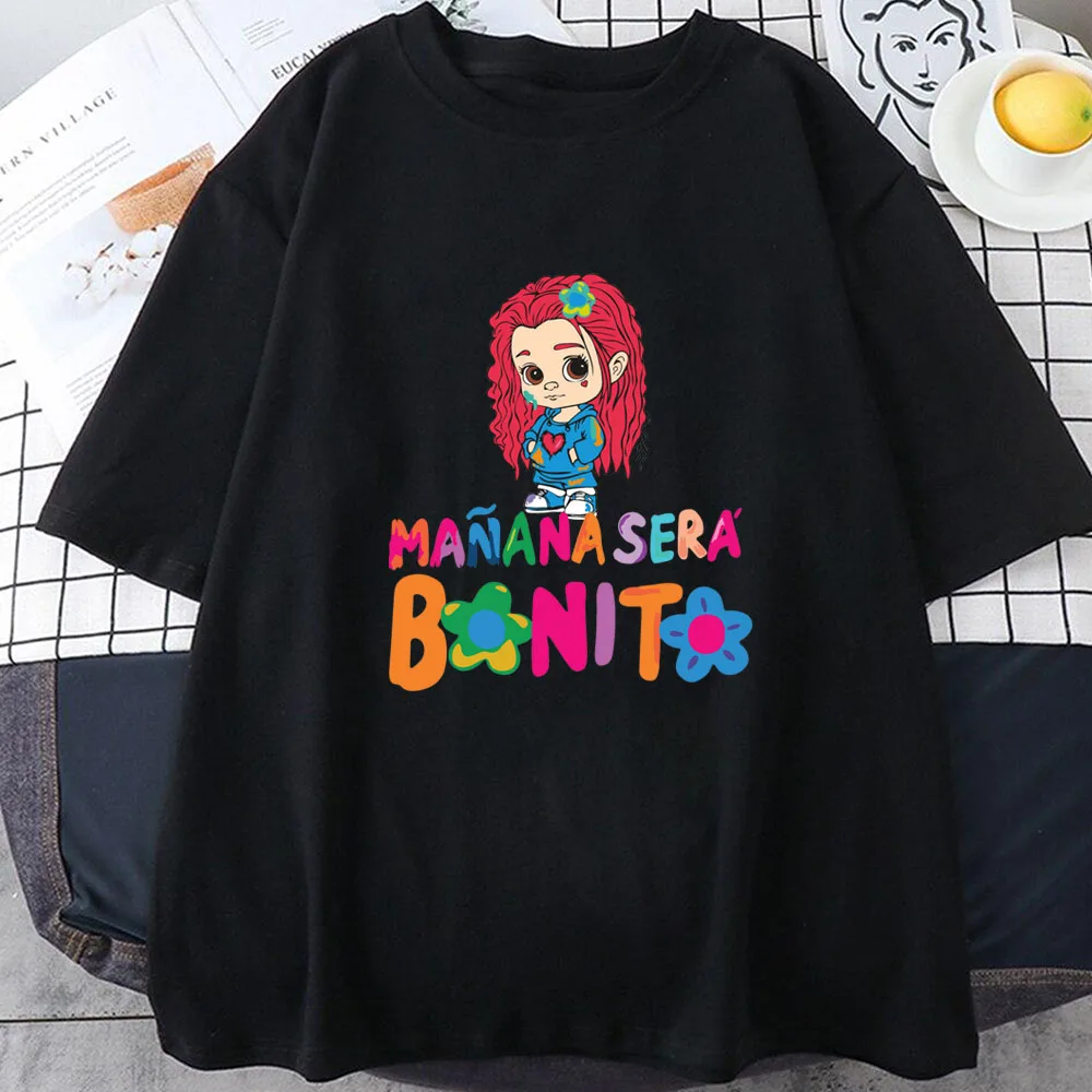 

Manana Sera Bonito T-shirt Woman Short Sleeve Karol G Merch Music Tomorrow Will Be Nice T Shirt Trending Sirena Tees Streetwear