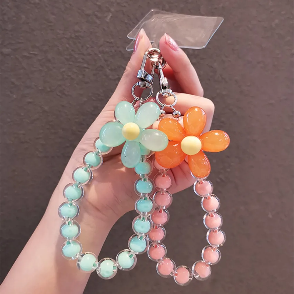 Macaron Candy Color Mobile Phone Lanyard Wrist Strap Women's