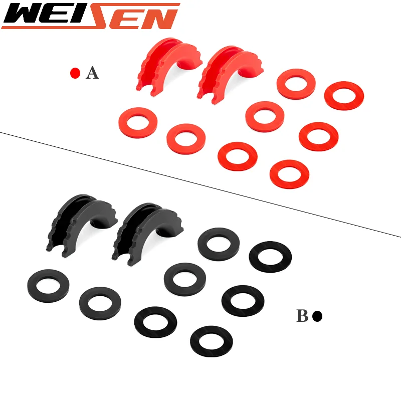 

Black / Red D-Ring Shackle Silicone Isolator For 3/4" Towing Shackles To Protect Bow Shackle & Reducing Noise Car Accessories