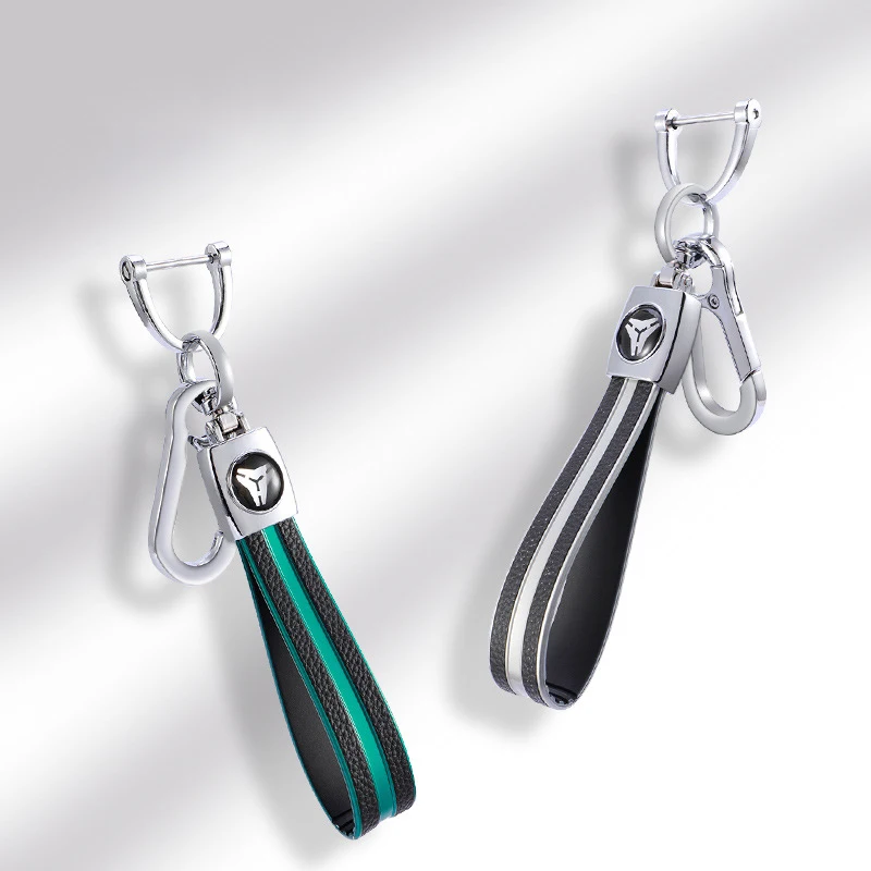 

Leather Rope KeyChain For Car Hand Woven Horseshoe Buckle Key Rings Couple Auto Gift Detachable Metal Luxury Key Chains