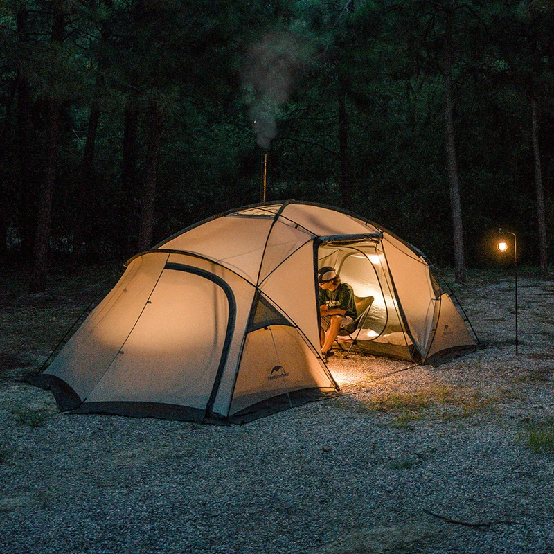 Naturehike Shandi 2 0 туннельная купольная палатка для семейного отдыха на 4 человека