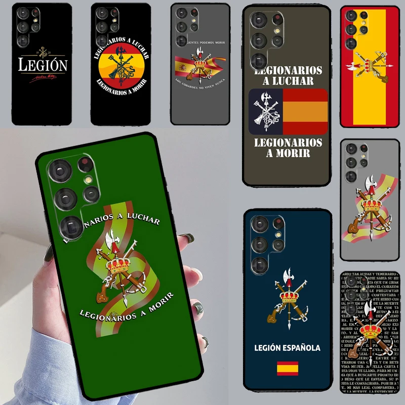 Чехол испанский Легион для Samsung Galaxy S23 S22 Ultra S20 FE S8 S9 S10 e Note 10 Plus 20 S21 Coque