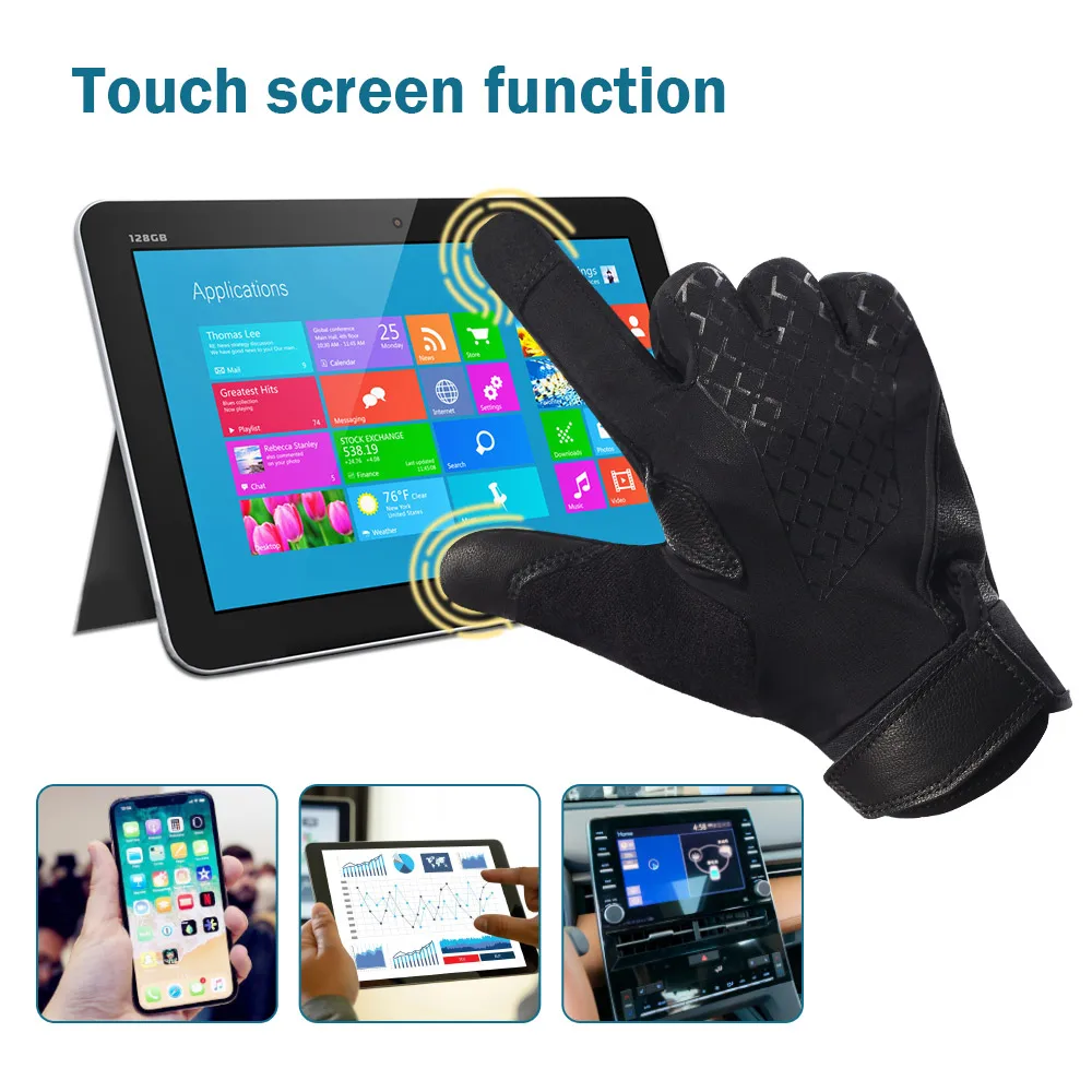 Летние кожаные Перчатки для фитнеса с изображением снежного оленя мужские