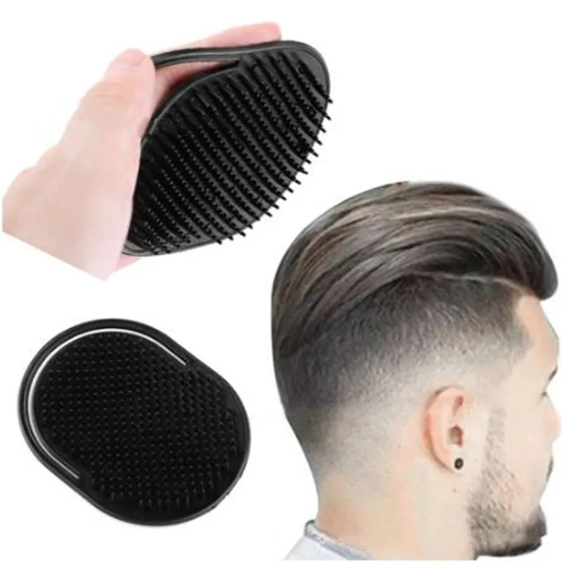 

Mannen Haar Kam Borstel Pocket Reizen Draagbare Baard Snor Palm Haar Styling Tools Hoofdhuid Massage Zwarte Shampoo Kam