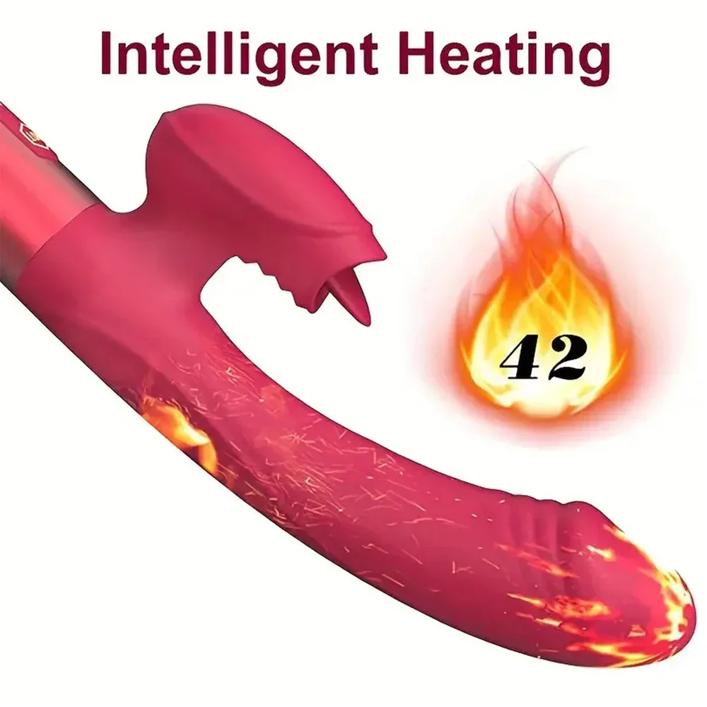 Мощный вибратор для женщин с лизанием языка стимулятор клитора женский