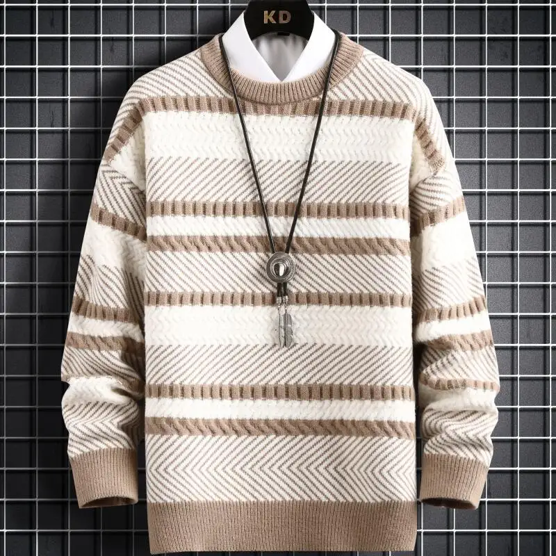 

Новинка, зимний Повседневный кашемировый свитер для мужчин, высококачественные свободные мужские свитера, толстые теплые мужские пуловеры, модные пуловеры для мужчин 2022