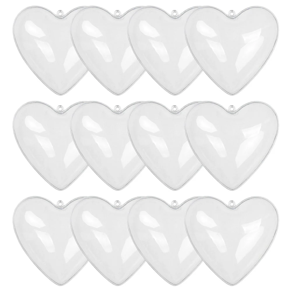 

Heart Clear Valentine Ornaments Fillable Shaped Love Ornament Plastic Box Decorative Party Hearts Shape Boxes Diy Bauble