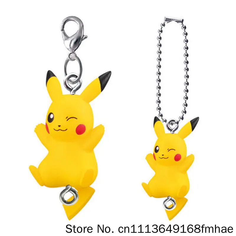 Фото Брелок Bandai Pokemon Gashapon, серия 14, фигурка-подвеска для сумки, кулон Пичу, украшение для рюкзака, коллекционный аниме-аксессуар для фанатов №2