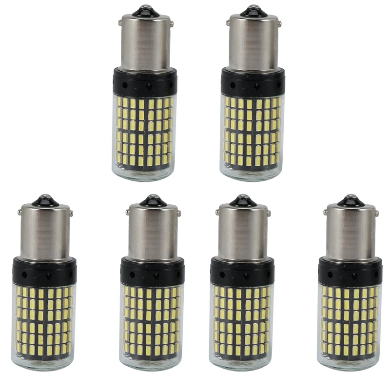 

1156 светодиодная лампа Canbus, белая, супер яркая автомобильная лампа RV 3014 144 SMD 7506 1003, стоп-сигнал поворота (6 шт.)